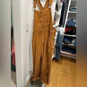 We the free brown corduroy overalls size medium
